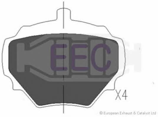 EEC BRP0706 Гальмівні колодки, комплект BRP0706: Купити в Україні - Добра ціна на EXIST.UA!
