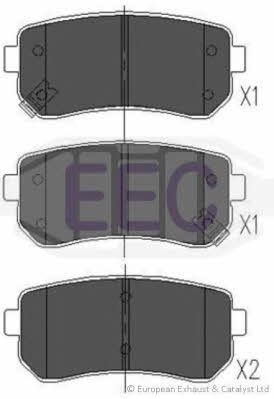 EEC BRP1563 Гальмівні колодки, комплект BRP1563: Купити в Україні - Добра ціна на EXIST.UA!
