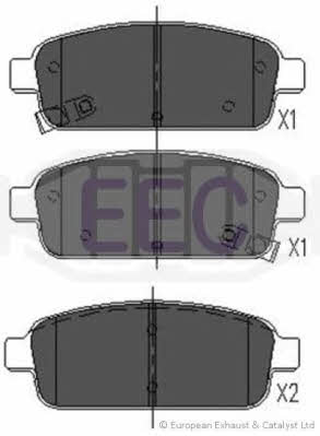 EEC BRP1773 Гальмівні колодки, комплект BRP1773: Купити в Україні - Добра ціна на EXIST.UA!