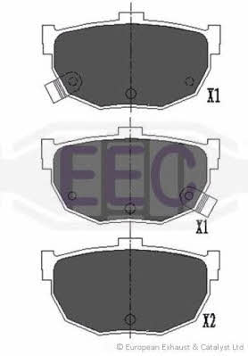 EEC BRP0999 Гальмівні колодки, комплект BRP0999: Приваблива ціна - Купити в Україні на EXIST.UA!