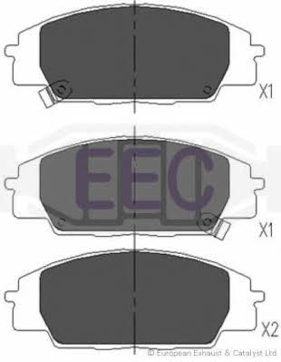 EEC BRP1128 Гальмівні колодки, комплект BRP1128: Купити в Україні - Добра ціна на EXIST.UA!