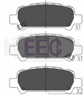 EEC BRP1143 Гальмівні колодки, комплект BRP1143: Купити в Україні - Добра ціна на EXIST.UA!