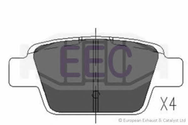 EEC BRP1260 Гальмівні колодки, комплект BRP1260: Купити в Україні - Добра ціна на EXIST.UA!