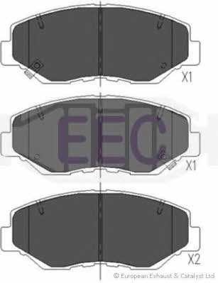 EEC BRP1284 Гальмівні колодки, комплект BRP1284: Купити в Україні - Добра ціна на EXIST.UA!
