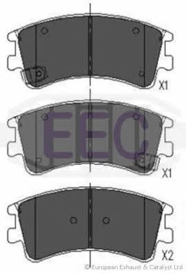 EEC BRP1302 Гальмівні колодки, комплект BRP1302: Купити в Україні - Добра ціна на EXIST.UA!