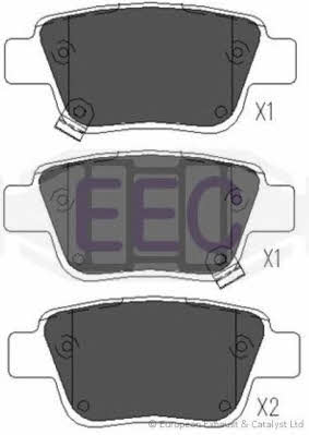 EEC BRP1334 Гальмівні колодки, комплект BRP1334: Купити в Україні - Добра ціна на EXIST.UA!