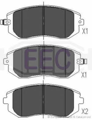 EEC BRP1362 Гальмівні колодки, комплект BRP1362: Купити в Україні - Добра ціна на EXIST.UA!