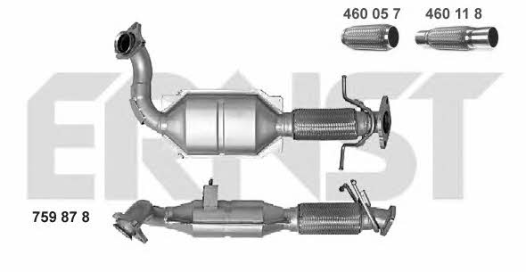 Ernst 759878 Каталізатор 759878: Купити в Україні - Добра ціна на EXIST.UA!