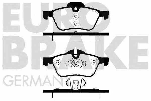 Eurobrake 5502224020 Гальмівні колодки, комплект 5502224020: Купити в Україні - Добра ціна на EXIST.UA!