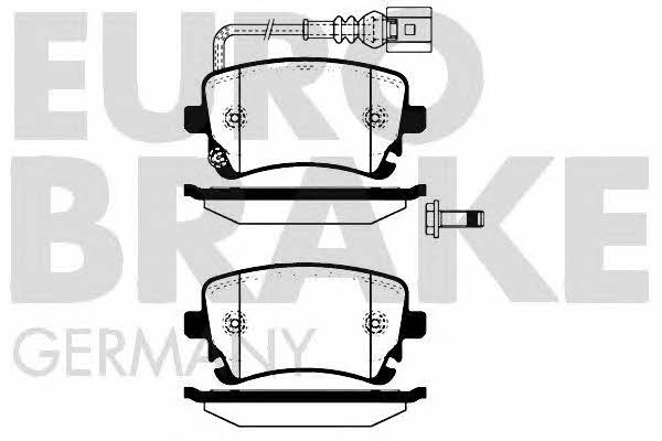 Eurobrake 5502224764 Гальмівні колодки, комплект 5502224764: Купити в Україні - Добра ціна на EXIST.UA!