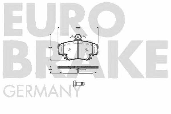 Eurobrake 5502223953 Гальмівні колодки, комплект 5502223953: Купити в Україні - Добра ціна на EXIST.UA!