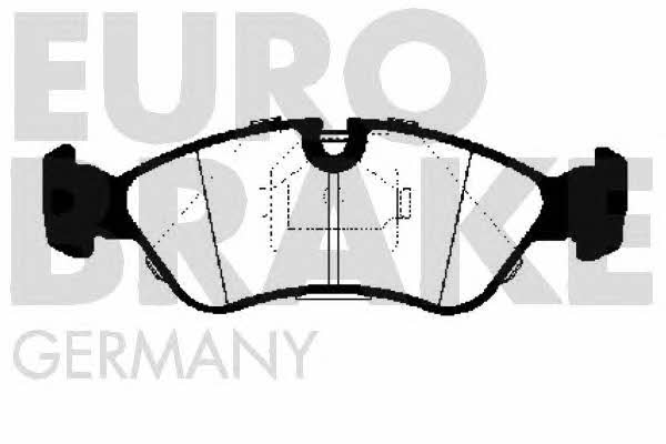 Eurobrake 5502223607 Гальмівні колодки, комплект 5502223607: Приваблива ціна - Купити в Україні на EXIST.UA!