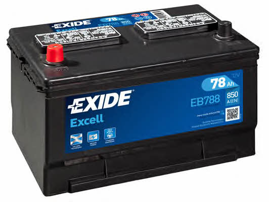 Акумулятор Exide 12В 78Ач 850А(EN) L+ Exide EB788
