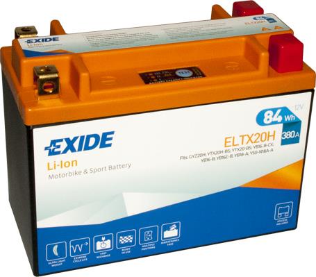 Акумулятор Exide Li-ion 12В 7Ач 380А(EN) L+ Exide ELTX20H