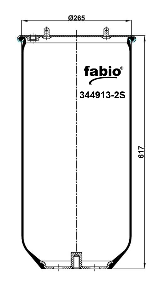 Fabio Пневморессора без поддона – цена 3573 UAH