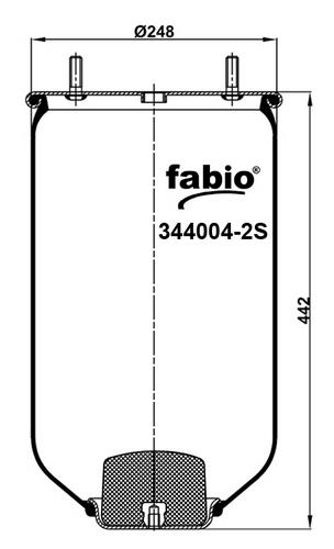 Пневморесора без поддону Fabio 344004-2S