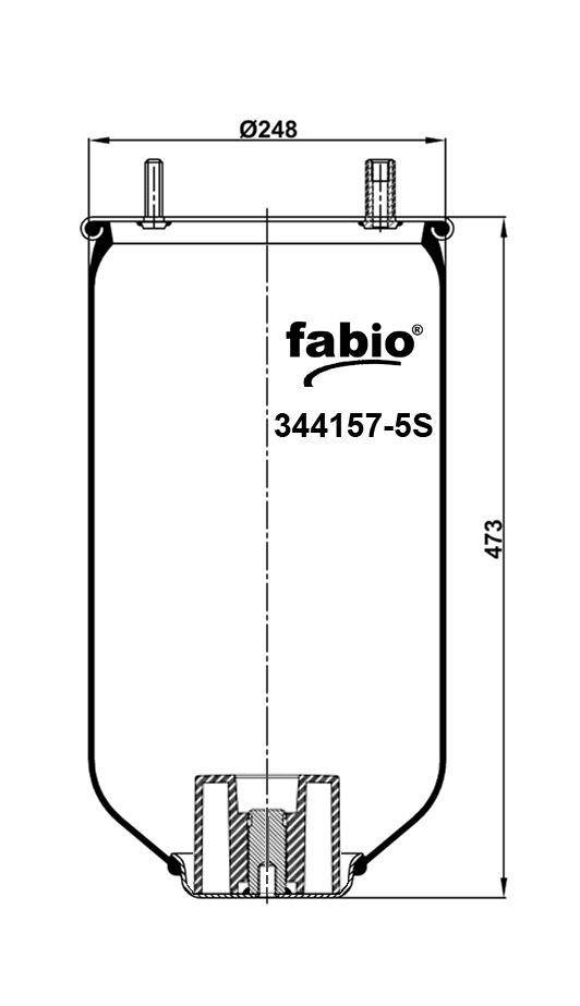 Fabio Пневморесора без поддону – цена 3096 UAH