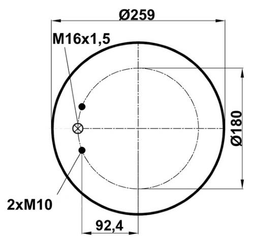 Пневморесора без поддону Fabio 344713-2S