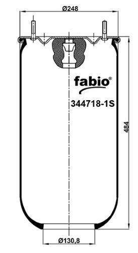 Пневморесора без поддону Fabio 344718-1S