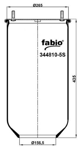 Пневморесора без поддону Fabio 344810-5S
