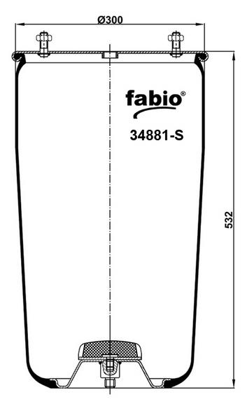 Пневморесора без поддону Fabio 34881-S