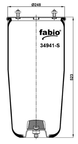 Пневморесора без поддону Fabio 34941-S