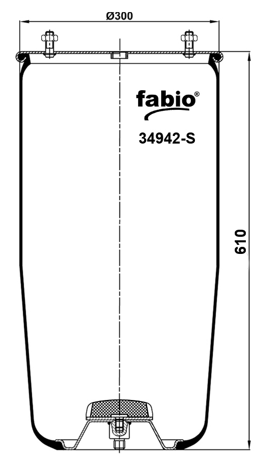 Fabio Пневморесора без поддону – цена 2679 UAH
