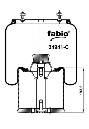 Пневморесора с металічним піддоном Fabio 34941-C