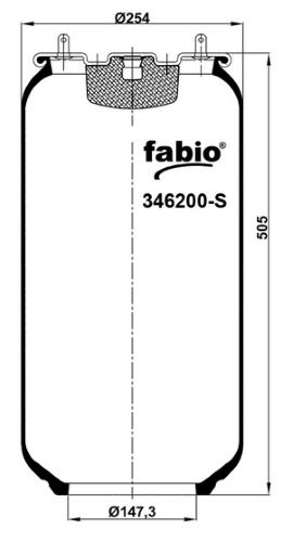 Пневморесора без піддону Fabio 346200-S