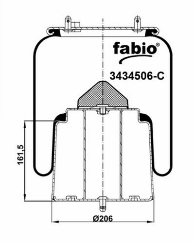 Пневморесора без піддону Fabio 3434506-C