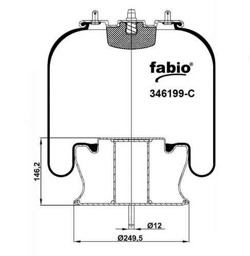 Пневморесора без піддону Fabio 346199-C