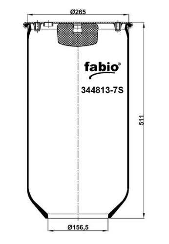 Пневморесора без піддону Fabio 344813-7S