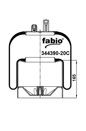 Пневморесора без піддону Fabio 344390-20C
