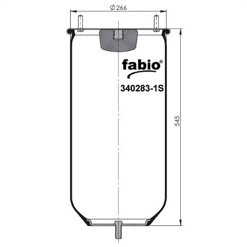 Пневморесора без піддону Fabio 340283-1S
