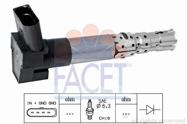 96337 Facet Катушка зажигания