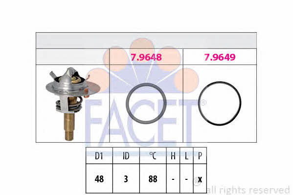 78609 Facet Термостат
