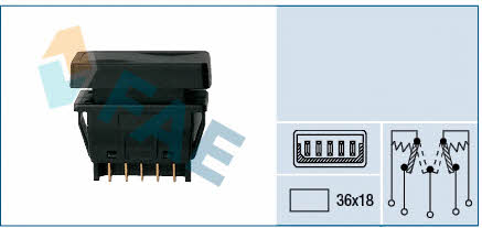 FAE 62660 Кнопка склопідіймача 62660: Купити в Україні - Добра ціна на EXIST.UA!