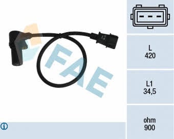 FAE 79073 Датчик положення колінчатого валу 79073: Купити в Україні - Добра ціна на EXIST.UA!