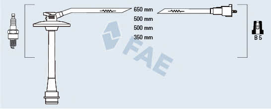 FAE 83587 Дроти високовольтні, комплект 83587: Купити в Україні - Добра ціна на EXIST.UA!