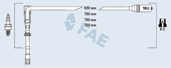 FAE 85065 Дроти високовольтні, комплект 85065: Купити в Україні - Добра ціна на EXIST.UA!