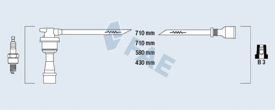 FAE 85999 Дроти високовольтні, комплект 85999: Купити в Україні - Добра ціна на EXIST.UA!