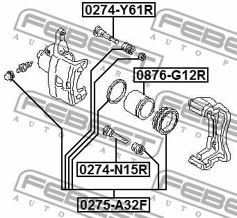 Ремкомплект супорта Febest 0275-A32F