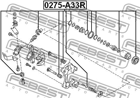 Ремкомплект суппорта Febest 0275-A33R
