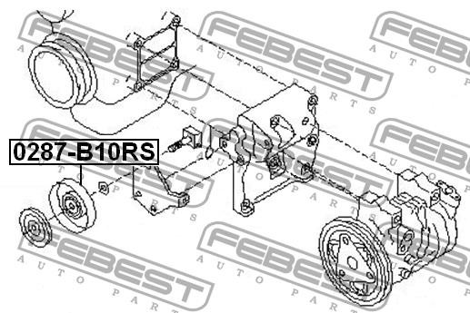 Купить Febest 0287B10RS – отличная цена на EXIST.UA!
