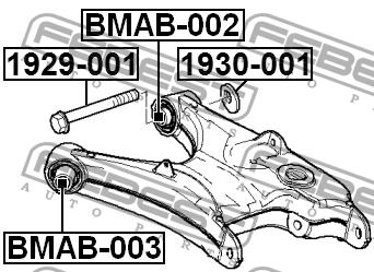 Болт ексцентриковий Febest 1929-001