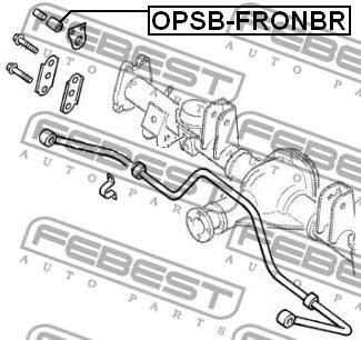Втулка стабилизатора заднего Febest OPSB-FRONBR