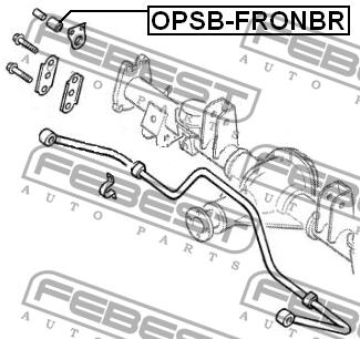 Втулка стабілізатора заднього Febest OPSB-FRONBR