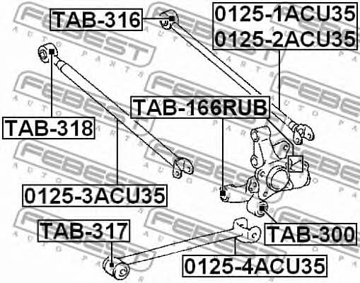Купить Febest TAB166RUB – отличная цена на EXIST.UA!