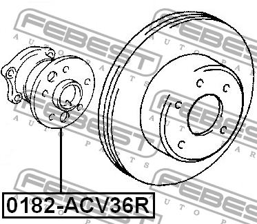 Купити Febest 0182ACV36R – суперціна на EXIST.UA!