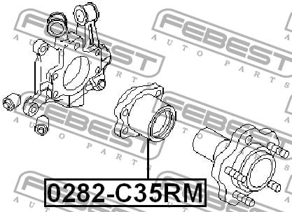 Маточина колеса задня Febest 0282-C35RM